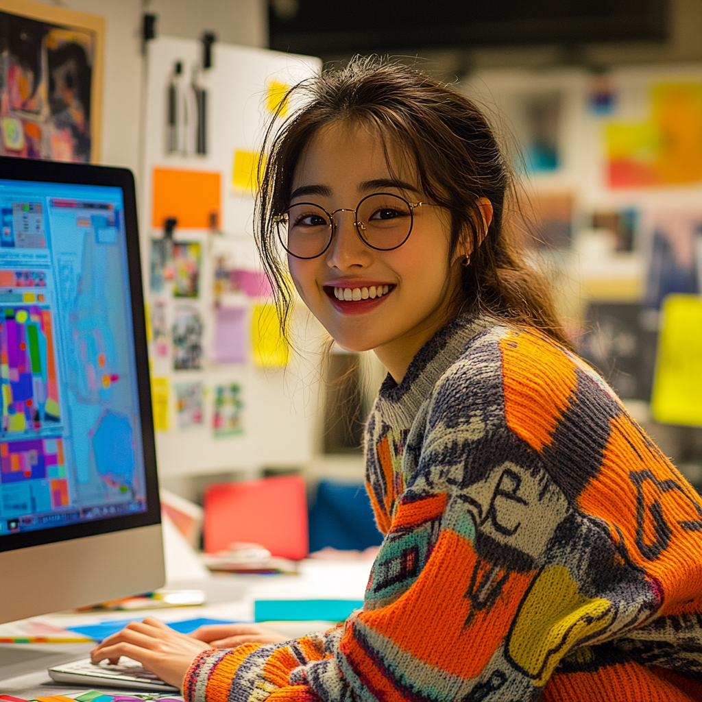 u9159577153_A_cheerful_Korean_woman_in_her_mid-20s_sitting_at_8d164cbd-5589-4708-92b9-308c21966fa0_1